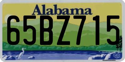 AL license plate 65BZ715