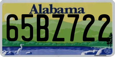 AL license plate 65BZ722