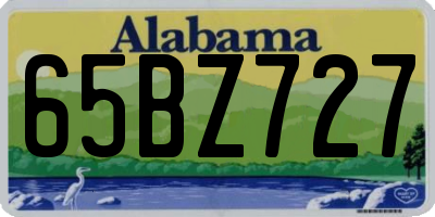 AL license plate 65BZ727
