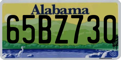 AL license plate 65BZ730
