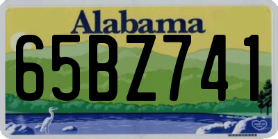AL license plate 65BZ741