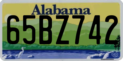 AL license plate 65BZ742