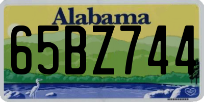 AL license plate 65BZ744