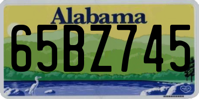 AL license plate 65BZ745