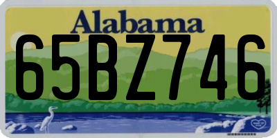 AL license plate 65BZ746