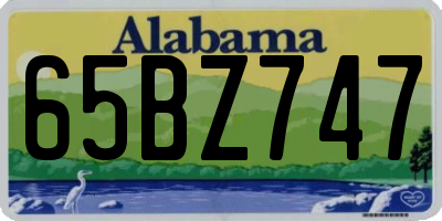 AL license plate 65BZ747