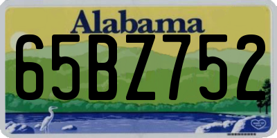 AL license plate 65BZ752
