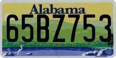 AL license plate 65BZ753