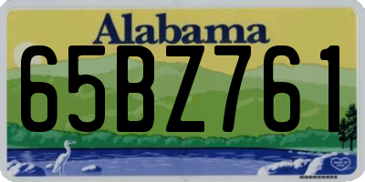 AL license plate 65BZ761