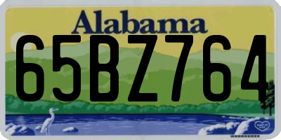 AL license plate 65BZ764