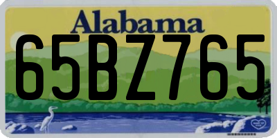 AL license plate 65BZ765