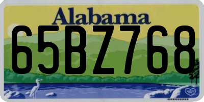 AL license plate 65BZ768