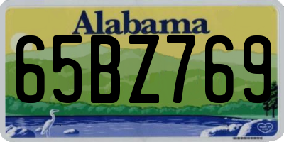 AL license plate 65BZ769