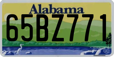 AL license plate 65BZ771