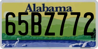 AL license plate 65BZ772