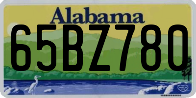 AL license plate 65BZ780
