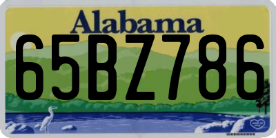 AL license plate 65BZ786