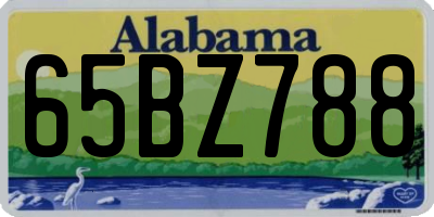 AL license plate 65BZ788