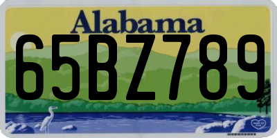 AL license plate 65BZ789