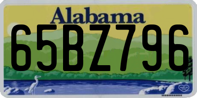 AL license plate 65BZ796