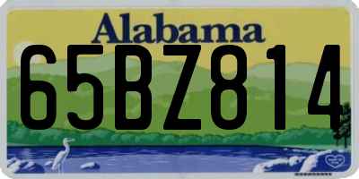 AL license plate 65BZ814