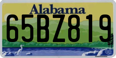 AL license plate 65BZ819