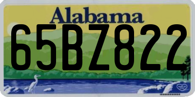 AL license plate 65BZ822