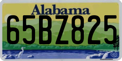AL license plate 65BZ825