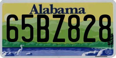 AL license plate 65BZ828