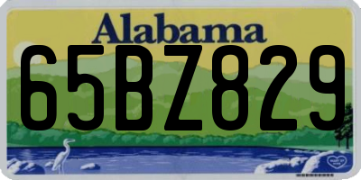 AL license plate 65BZ829