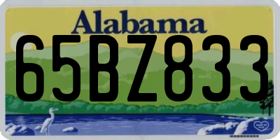 AL license plate 65BZ833