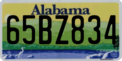 AL license plate 65BZ834