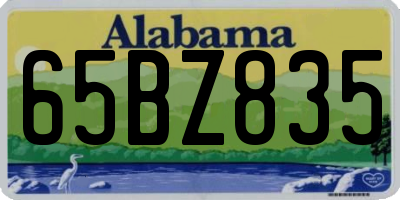 AL license plate 65BZ835
