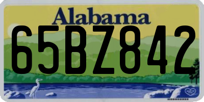AL license plate 65BZ842