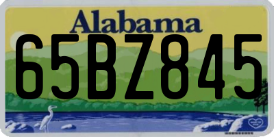 AL license plate 65BZ845