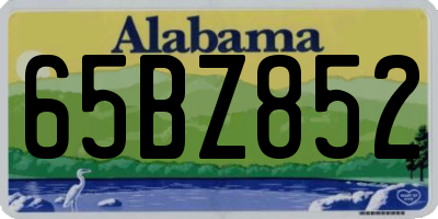AL license plate 65BZ852