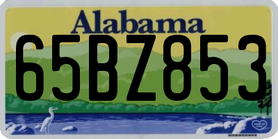 AL license plate 65BZ853