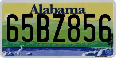 AL license plate 65BZ856