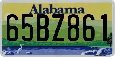 AL license plate 65BZ861