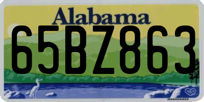 AL license plate 65BZ863
