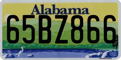 AL license plate 65BZ866