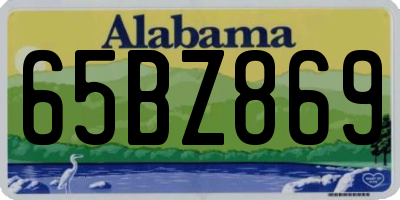 AL license plate 65BZ869
