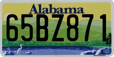 AL license plate 65BZ871