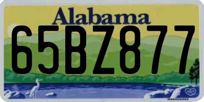 AL license plate 65BZ877