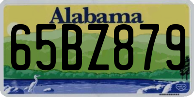 AL license plate 65BZ879