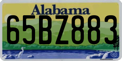AL license plate 65BZ883