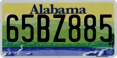 AL license plate 65BZ885