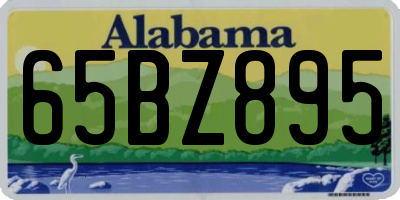 AL license plate 65BZ895