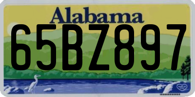 AL license plate 65BZ897