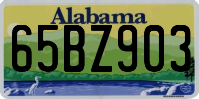 AL license plate 65BZ903